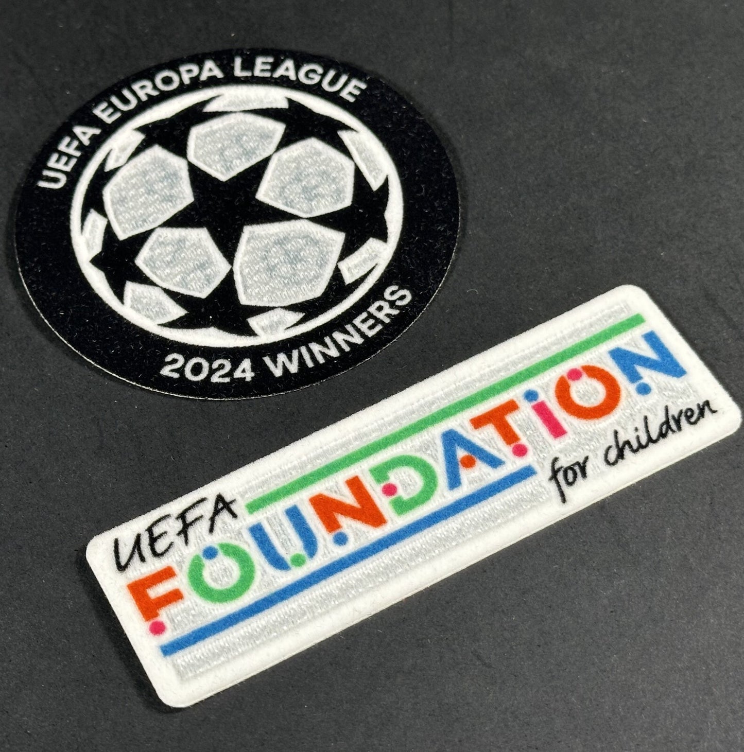 SPORTING ID UEFA EUROPA LEAGUE 2024 WINNERS & FOUNDATION PLAYER SLEEVE PATCH