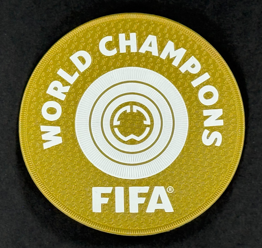 OFFICIAL FIFA CLUB WORLD CUP 2025 WINNERS PATCH - GOLD - 75MM  (CHELSEA FC)