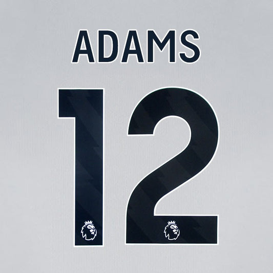 2024 2025 BOURNEMOUTH ADAMS 12 BLACK AWAY PLAYER SIZE NAME SET
