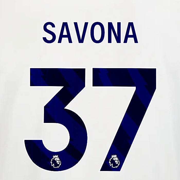2025 2026 OFFICIAL NOTTINGHAM SAVONA 37 BLUE AWAY PLAYER SIZE NAMESET