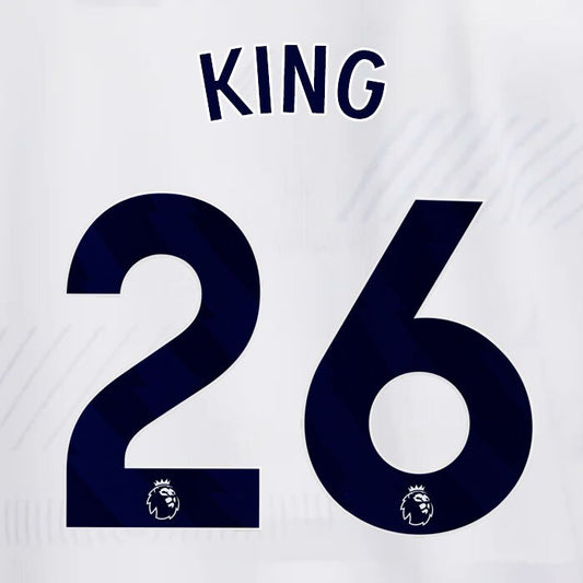 TOTTENHAM 2023/2024 KING 26 AVERY DENNISON BLUE PLAYER SIZE NAME SET