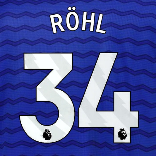 2025 2026 EVERTON ROHL 34 OFFICIAL WHITE HOME PLAYER SIZE NAMESET