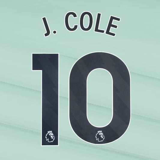 2023 2024 OFFICIAL CHELSEA J. COLE 10 BLACK 3RD PLAYER SIZE NAMESET