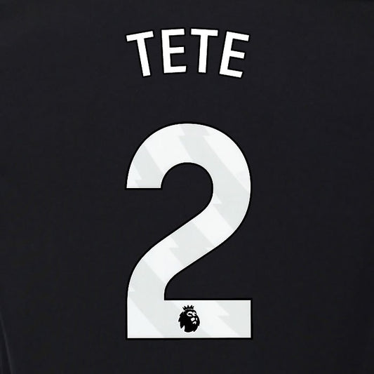 2025 2026 OFFICIAL FULHAM TETE 2 WHITE 3RD PLAYER SIZE NAMESET