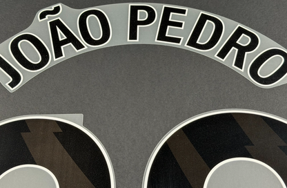 2025 2026 OFFICIAL CHELSEA  JOAO PEDRO 20  BLACK AWAY PLAYER SIZE NAMESET