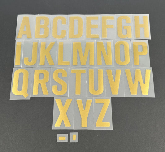 2020 2021 OFFICIAL SPORTING ID PORTUGAL HOME GOLD PLAYER SIZE LETTERS
