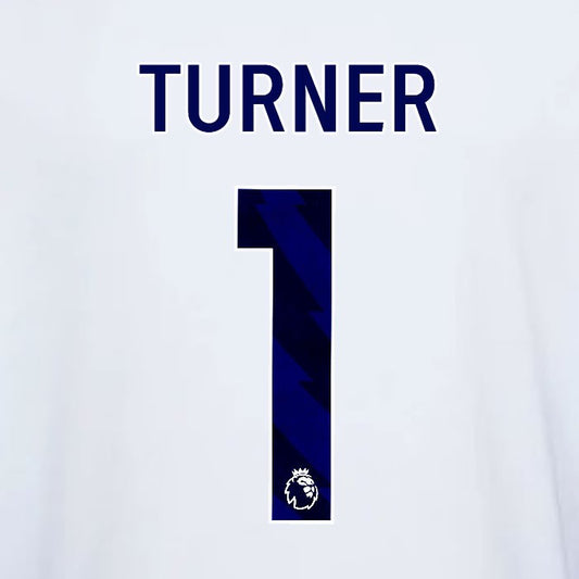 2023 2024 OFFICIAL NOTTINGHAM TURNER 1 BLUE AWAY PLAYER SIZE NAMESET