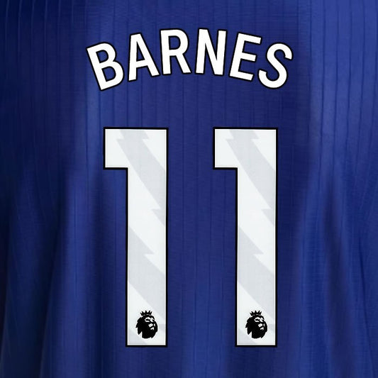2025 2026 NEWCASTLE BARNES 11 OFFICIAL WHITE 3RD PLAYER SIZE NAME SET