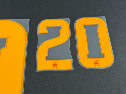 SPAIN 2026 (WC) OFFICIAL AVERY DENNISON PEDRI 20 HOME PLAYER SIZE NAMESET
