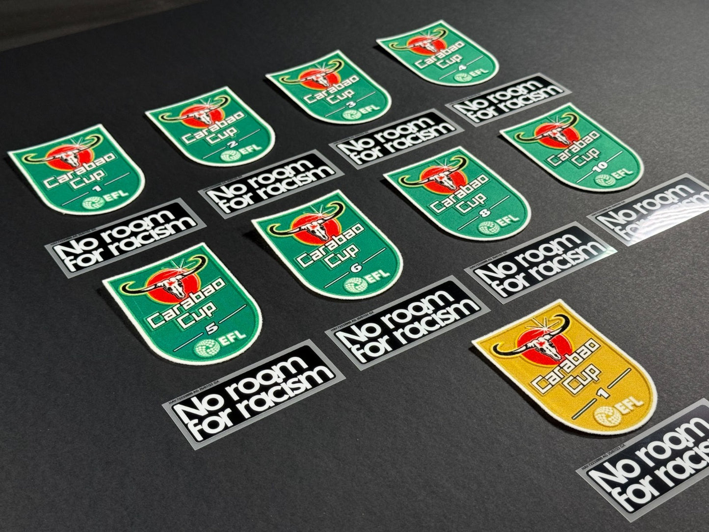 2025 2026 OFFICIAL PLAYER SIZE EFL CARABAO CUP WINNERS + NO ROOM SLEEVE PATCHES