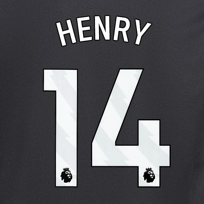 2024 2025 ARSENAL HENRY 14 WHITE AWAY OFFICIAL PLAYER SIZE NAMESET