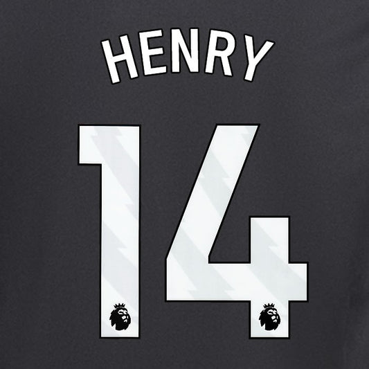 2024 2025 ARSENAL HENRY 14 WHITE AWAY OFFICIAL PLAYER SIZE NAMESET