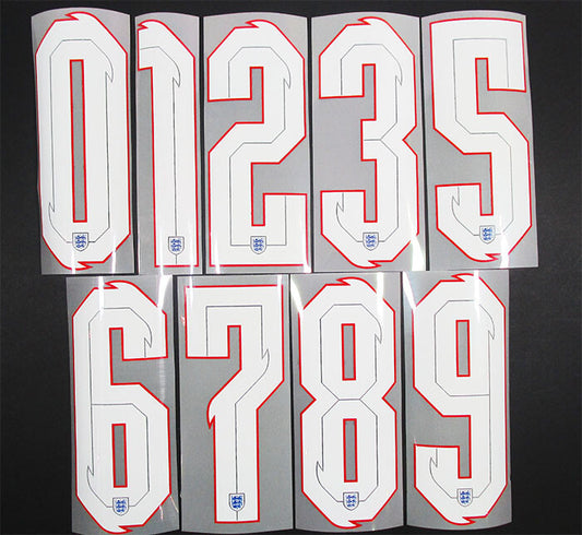 2020 2021 OFFICIAL SPORTING ID ENGLAND AWAY WHITE PLAYER SIZE SHIRT NUMBERS