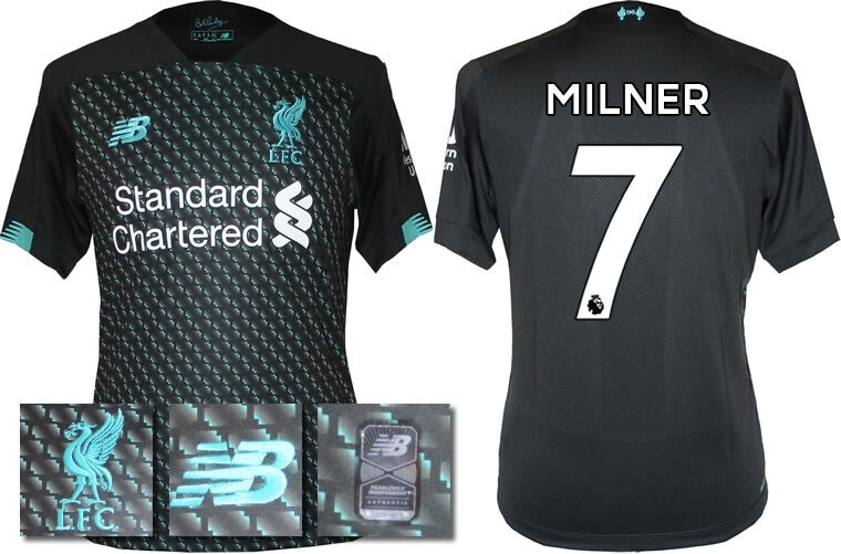 BNWT 2019 2020 NEW BALANCE LIVERPOOL 3RD SHIRT MILNER 7 MENS