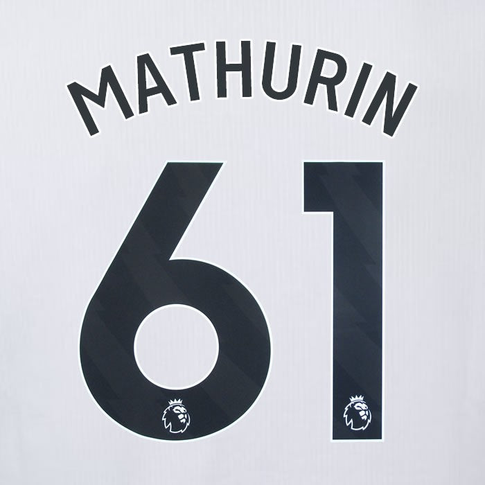2023 2024 OFFICIAL CRYSTAL PALACE MATHURIN 61 BLACK AWAY PLAYER SIZE NAMESET