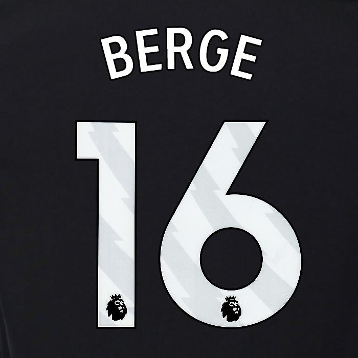 2025 2026 OFFICIAL FULHAM BERGE 16 WHITE 3RD PLAYER SIZE NAMESET