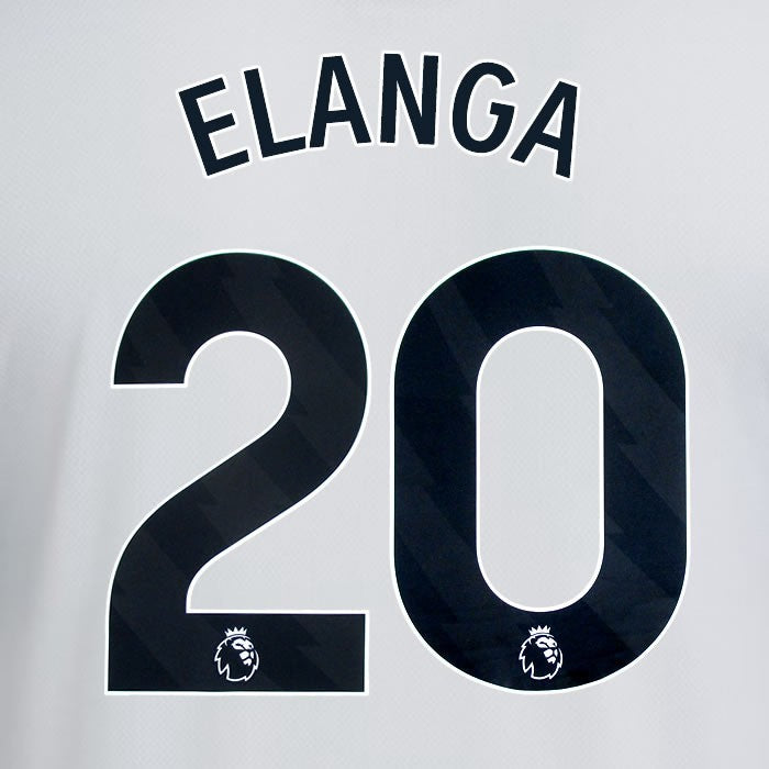 2025 2026 NEWCASTLE ELANGA 20 OFFICIAL BLACK HOME PLAYER SIZE NAME SET