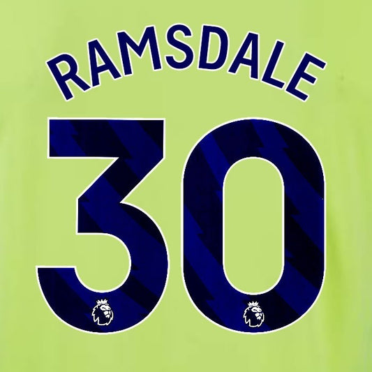 2024 2025 OFFICIAL SOUTHAMPTON RAMSDALE 30 BLUE AWAY PLAYER SIZE NAME SET