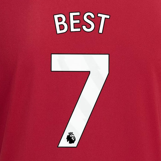 2023 2024 MANCHESTER UNITED BEST 7 HOME WHITE PLAYER SIZE NAMESET