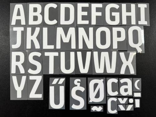 2025 / 2026 OFFICIAL EFL FOOTBALL LEAGUE WHITE PLAYER SIZE LETTERS 50mm