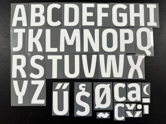 2025 / 2026 OFFICIAL EFL FOOTBALL LEAGUE WHITE PLAYER SIZE LETTERS 50mm