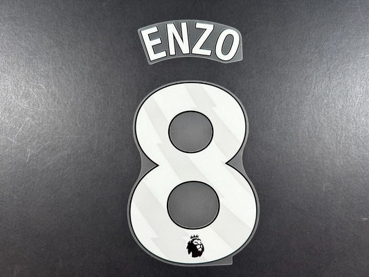 CHELSEA 2023 2024 ENZO 8 OFFICIAL AVERY DENNISON WHITE KIDS SIZE NAMESET