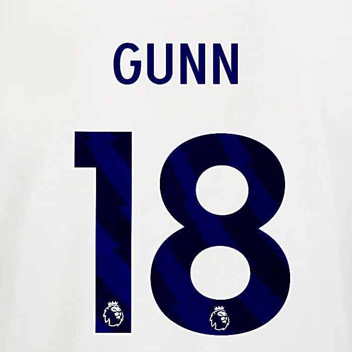 2025 2026 OFFICIAL NOTTINGHAM GUNN 18 BLUE AWAY PLAYER SIZE NAMESET