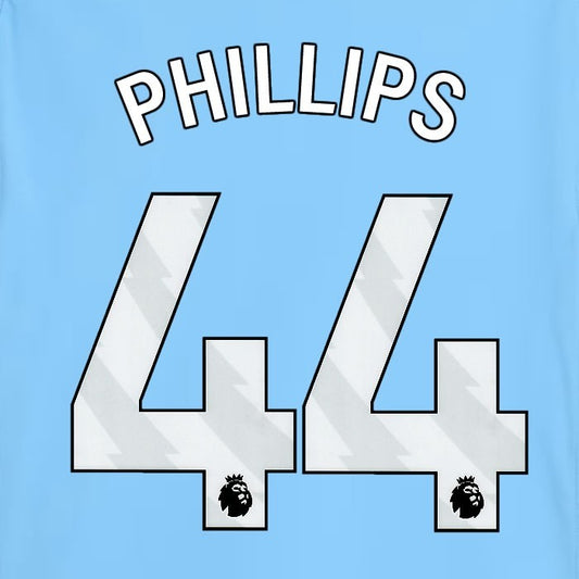 2025 2026 MANCHESTER CITY J. ALVAREZ 19 WHITE HOME PLAYER SIZE NAME SET