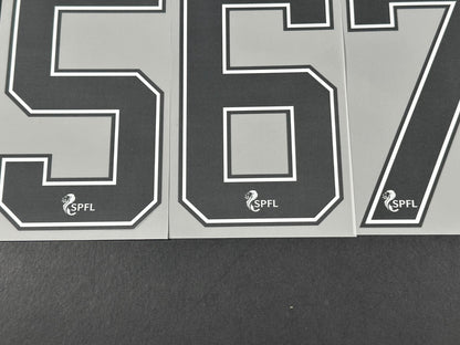 2020 2023 OFFICIAL ELMS UK SCOTTISH SPFL BLACK KIDS SIZE SHIRT NUMBERS