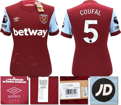 BNWT 2023 2024 UMBRO WEST HAM HOME SHIRT COUFAL 5 MEN'S
