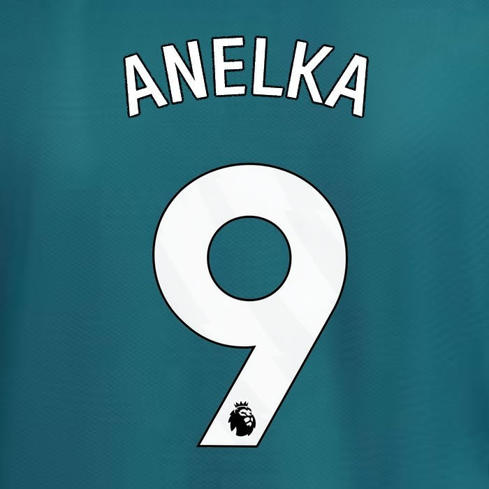 2023 2024 ARSENAL ANELKA 9 WHITE 3RD OFFICIAL PLAYER SIZE NAME SET