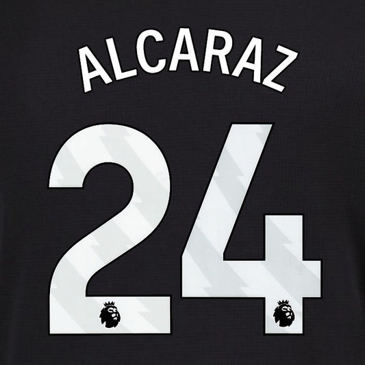 2025 2026 EVERTON ALCARAZ 24 OFFICIAL WHITE 3RD PLAYER SIZE NAMESET