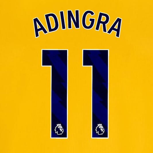 2024 2025 OFFICIAL BRIGHTON ESTUPINAN 30 AWAY BLUE PLAYER SIZE NAMESET
