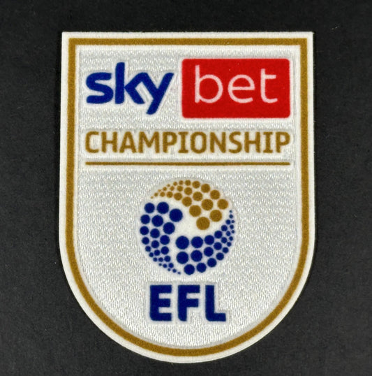 2024- 2025 EFL SKY BET CHAMPIONSHIP OFFICIAL FELT FLOCK SLEEVE PATCH PLAYER SIZE
