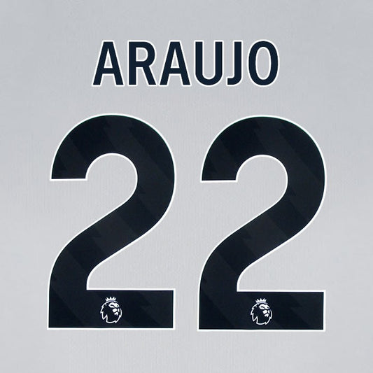 2024 2025 BOURNEMOUTH ARAUJO 22 BLACK AWAY PLAYER SIZE NAME SET