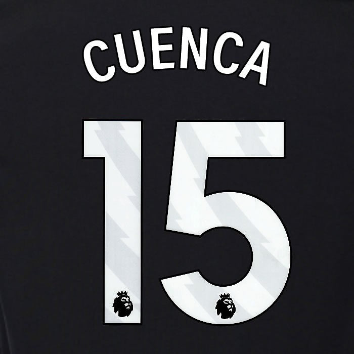 2025 2026 OFFICIAL FULHAM CUENCA 15 WHITE 3RD PLAYER SIZE NAMESET