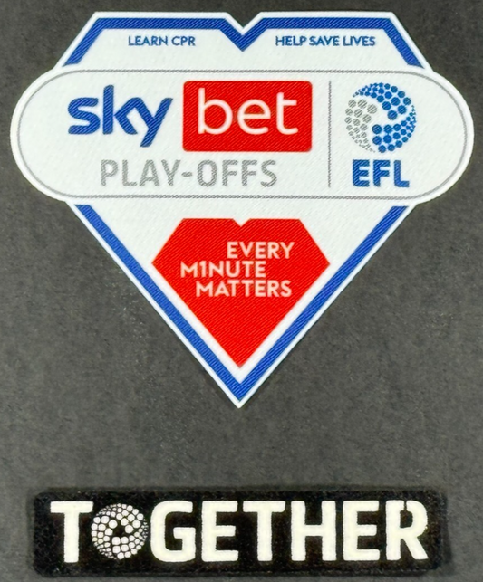 2024 2025 EFL SKY BET LEAGUE 1 & TOGETHER OFFICIAL PLAY - OFF SLEEVE PATCHES