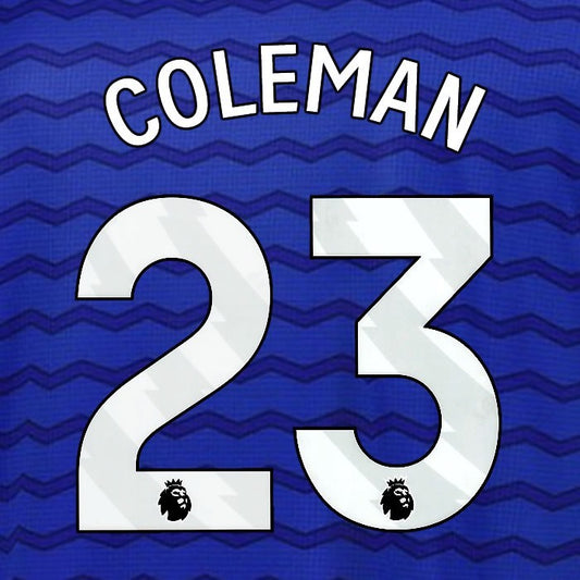 2025 2026 EVERTON COLEMAN 23 OFFICIAL WHITE HOME PLAYER SIZE NAMESET