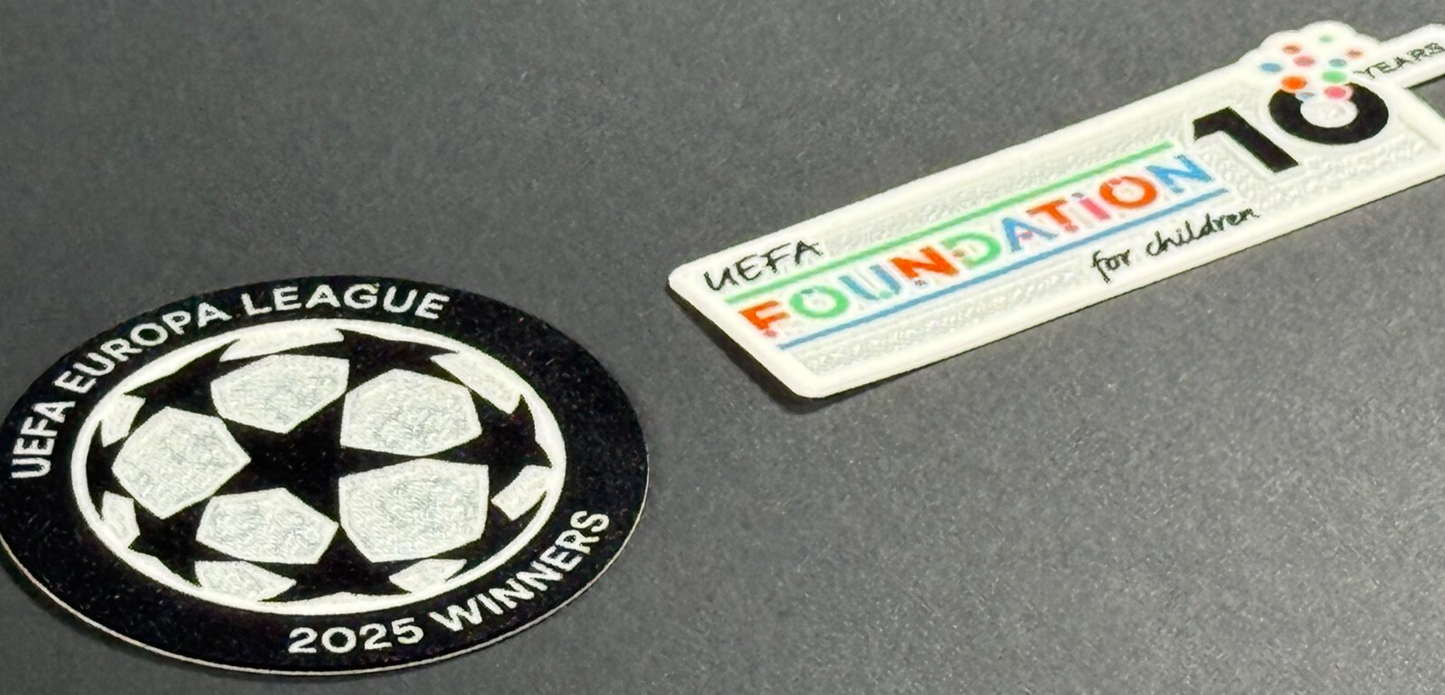 2025 OFFICIAL SPORTING ID UEFA EUROPA LEAGUE WINNERS SLEEVE PATCHES - TOTTENHAM