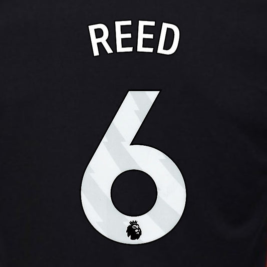 2024 2025 OFFICIAL FULHAM REED 6 WHITE AWAY PLAYER SIZE NAMESET