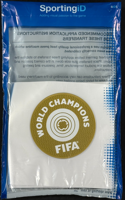 OFFICIAL FIFA CLUB WORLD CUP 2025 WINNERS PATCH - GOLD - 75MM  (CHELSEA FC)