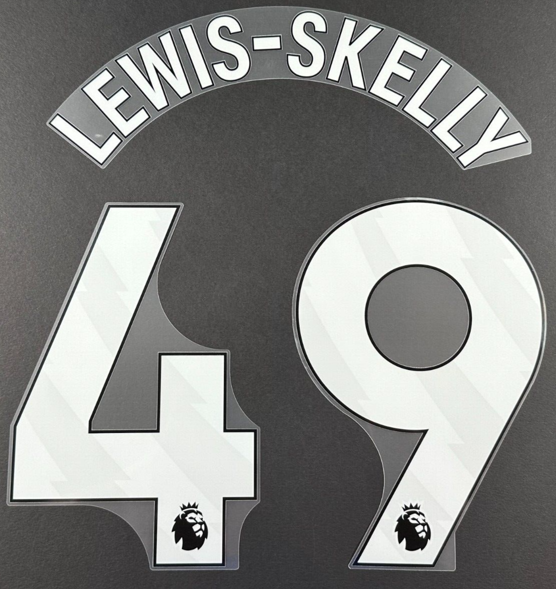 ARSENAL 24/25 LEWIS - SKELLY 49 OFFICIAL AVERY DENNISON WHITE 5 FULL SETS 250MM