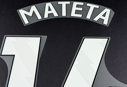 2024 2025 OFFICIAL CRYSTAL PALACE MATETA 14 WHITE HOME PLAYER SIZE NAMESET