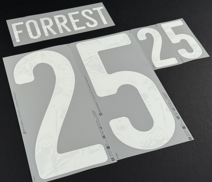 SCOTLAND 2020-2021 OFFICIAL DEKO GRAPHICS FORREST 25 HOME PLAYER SIZE NAME SET