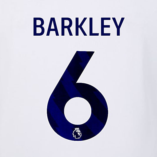 2023 2024 LUTON TOWN OFFICIAL BARKLEY 6 BLUE AWAY PLAYER SIZE NAMESET