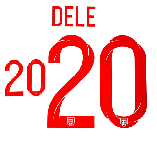 ENGLAND 2018 2019 OFFICIAL DELE 20 HOME PLAYER SIZE NAMESET