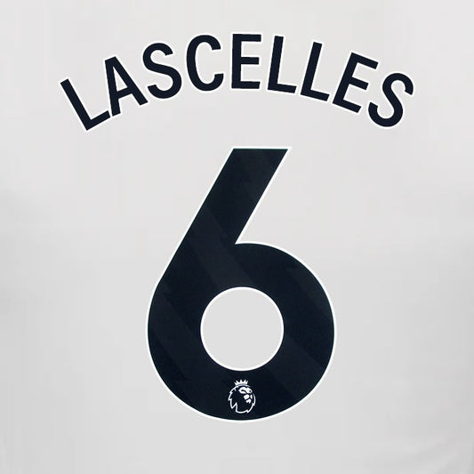 2024 2025 NEWCASTLE LASCELLES 6 OFFICIAL BLACK HOME PLAYER SIZE NAME SET