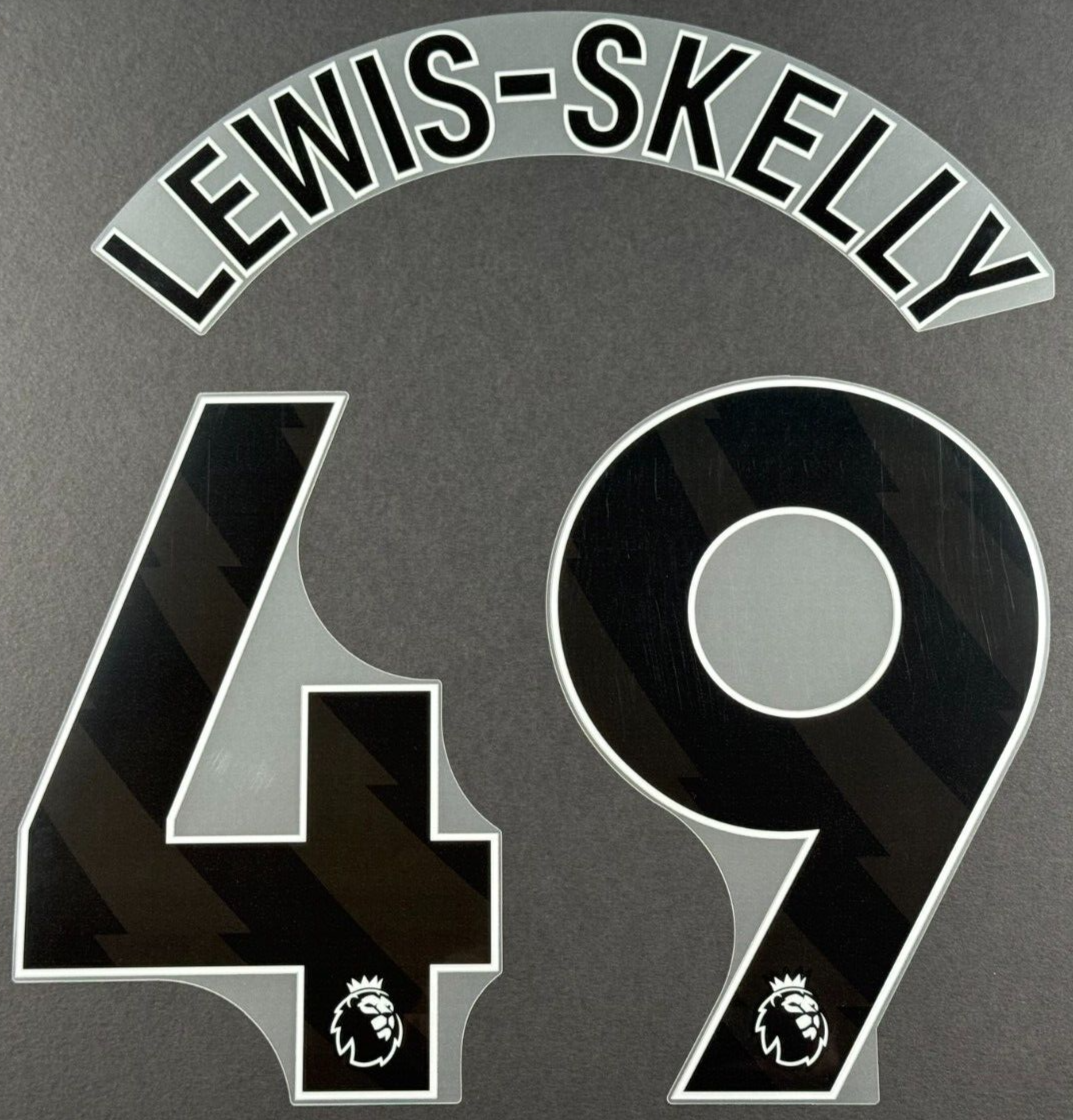 ARSENAL 2023/2024 LEWIS - SKELLY 49 OFFICIAL AVERY DENNISON BLACK PLAYER SIZE