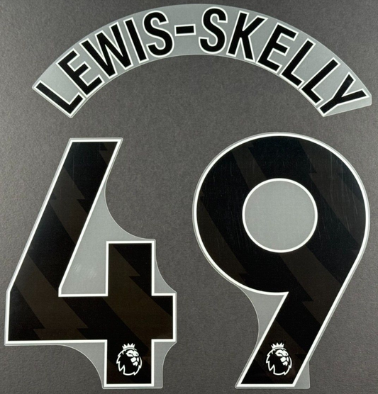 ARSENAL 2023/2024 LEWIS - SKELLY 49 OFFICIAL AVERY DENNISON BLACK PLAYER SIZE