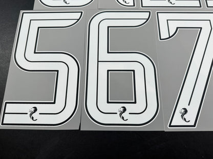 2023 2024 OFFICIAL ELMS UK SCOTTISH SPFL WHITE PLAYER SIZE SHIRT NUMBERS